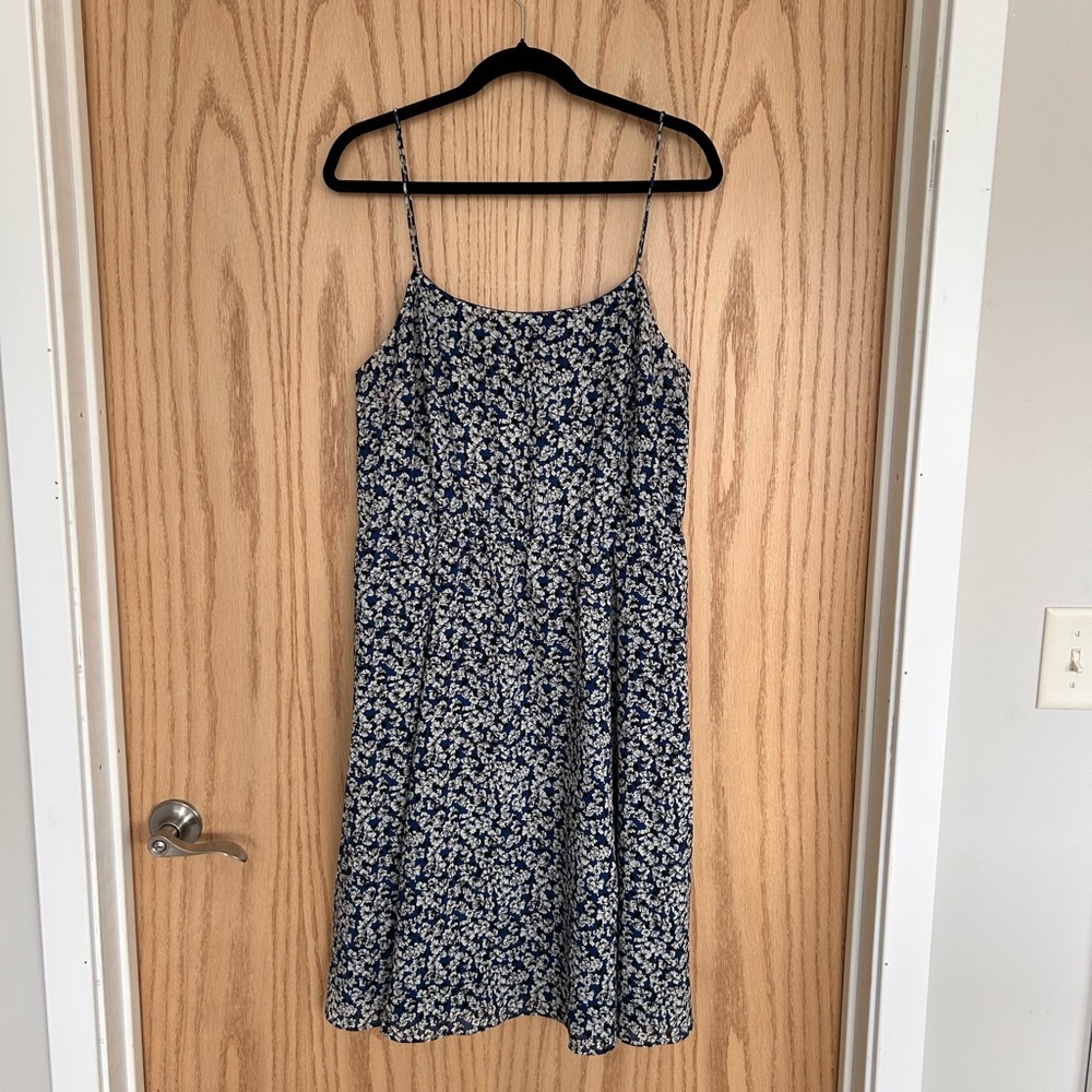 J.Crew Floral Spaghetti Strap Dress